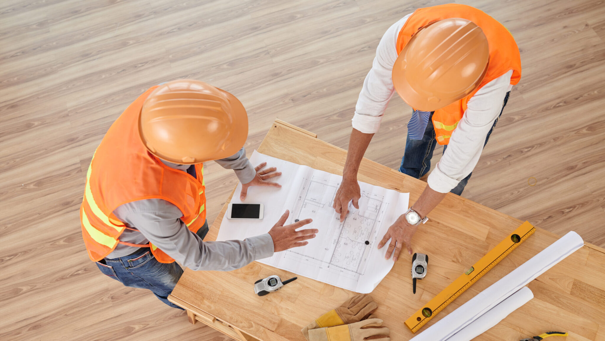 discussing blueprint